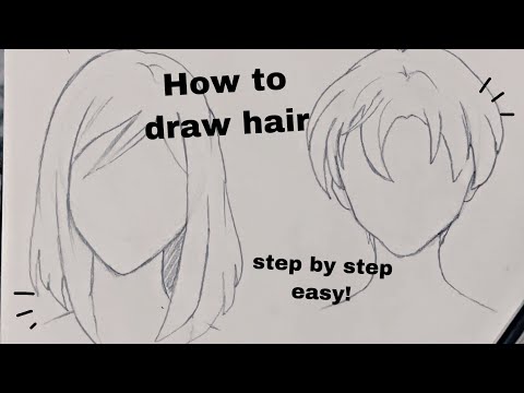 Hair tutorial ❤️😍 . . Follow - @animedrawingtutorials ❤️ . . Cr -  @arthelpbook . . #anime #animedrawingtutorial #draw #artist…