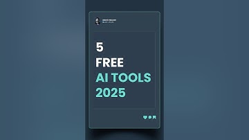 Best 5 Free AI Tools in 2025 | Must-Try AI Software for Productivity & Creativity