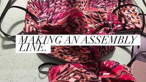 Face masks in an assembly line for CRM