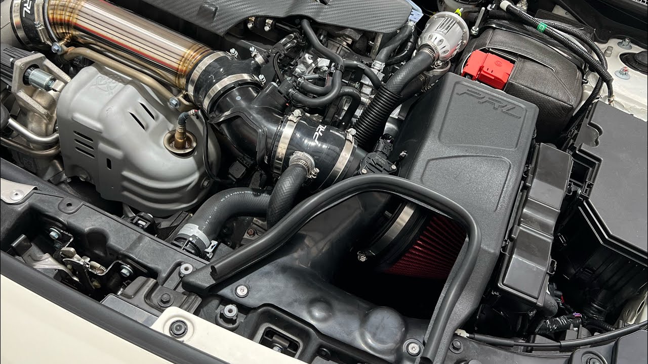 Recirculating Motor PRL Charge Pipes, Rear Motor Mount, and High Volume Intake w/ HKS ...