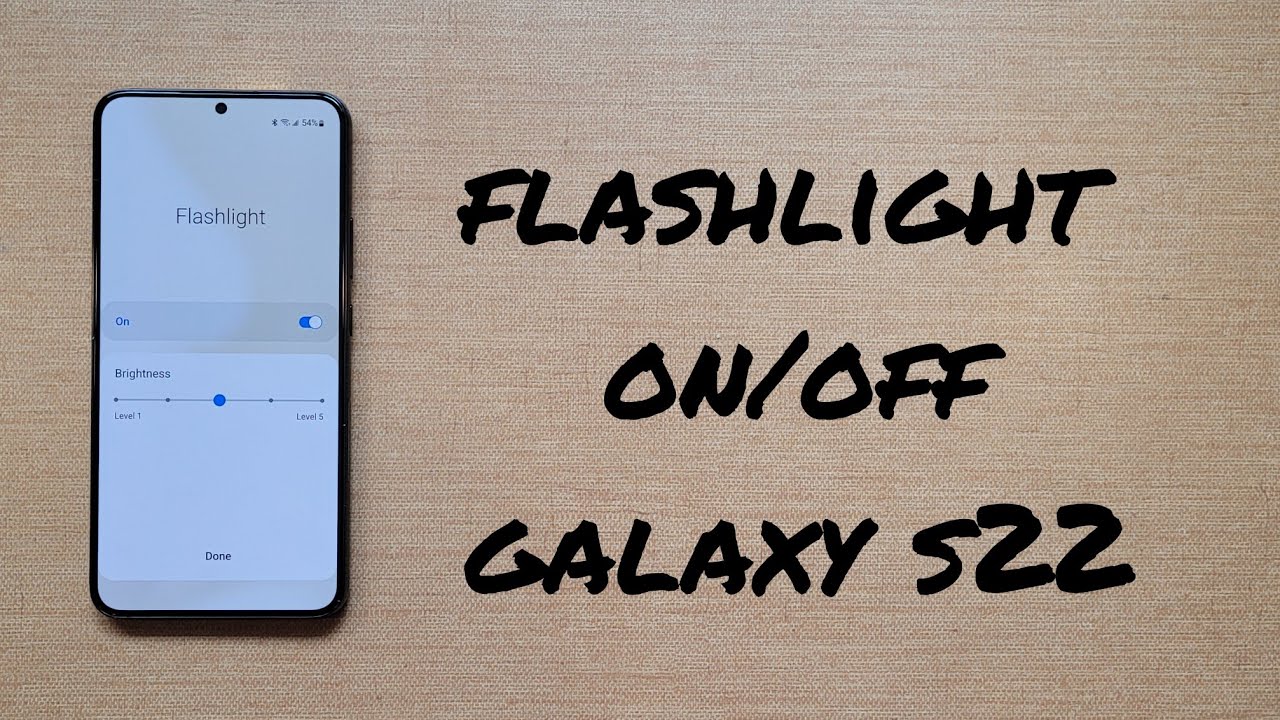 4 Ways to Turn the Flashlight on and Off Galaxy S22 YouTube