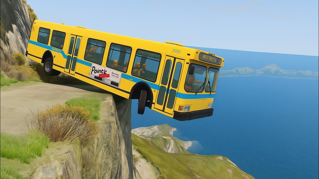 Cars Vs Cliff Roads #55 Beamng Drive Challenge Ends In Total Destruction!