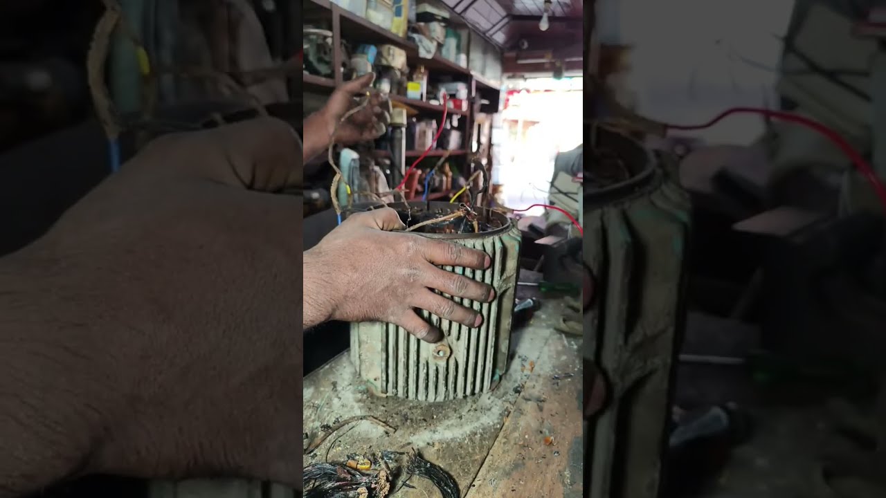 Three-phase motor winding