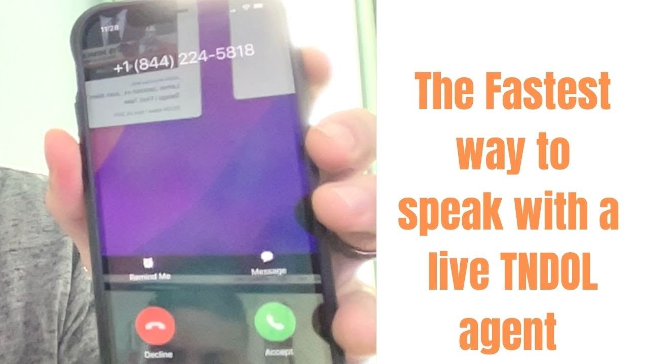 Tennessee TNDOL | The fastest way to contact a live TNDOL agent
