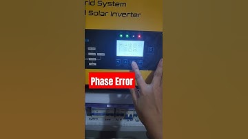 One Solar Inverter. Phase Error. Laging may Fault. #onesolar #onesolarhybridinverter #phaseerror