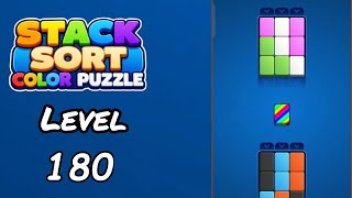 Stack Sort Color Puzzle Level 180 Walkthrough