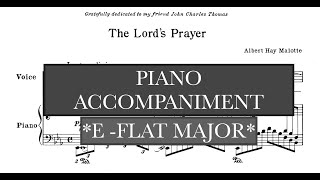 The Lord's Prayer (A. Malotte) E Flat Major Piano Accompaniment - Karaoke