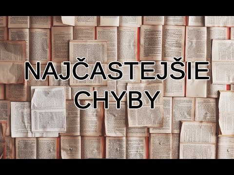 Video: Vizitky: Najčastejšie Chyby