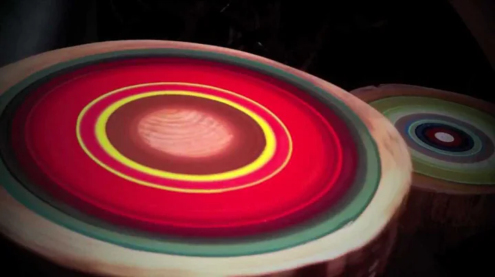 Tracy Melton Creating Tree Ring Paintings on Recla...