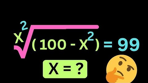 99%  Will Fail : A Tricky Radical Equation | Algebra Challenge