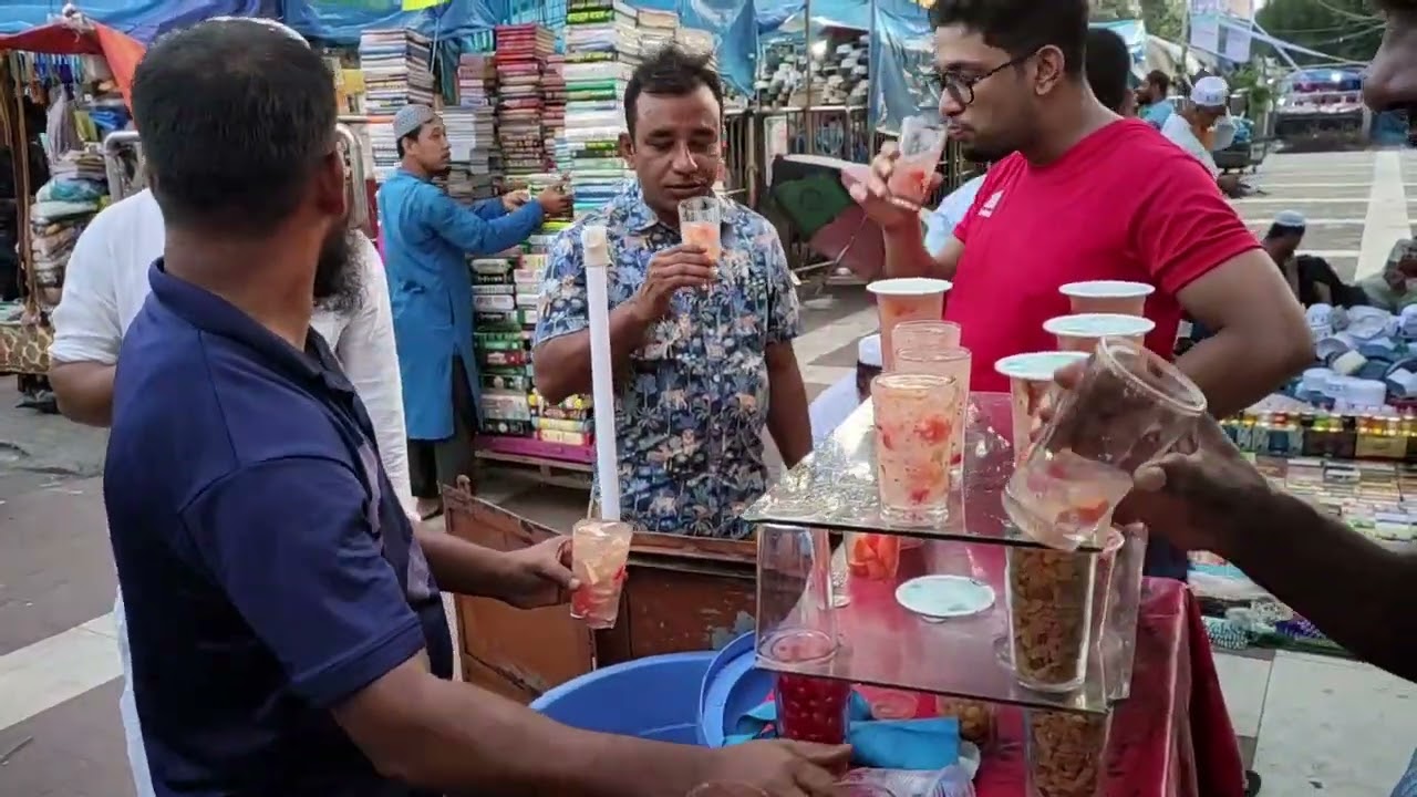 Unique Style Mix Fruit Sharbat Making 😱| Dhaka Street Food | Bangladeshi Food Review| Unique Sharbat
