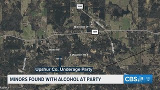 Authorities break up underage party with 60 juveniles in Upshur County