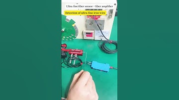 Ultra-fine fiber sensor + fiber amplifier #sensor #automation #fiberopticsensor #amplifiier