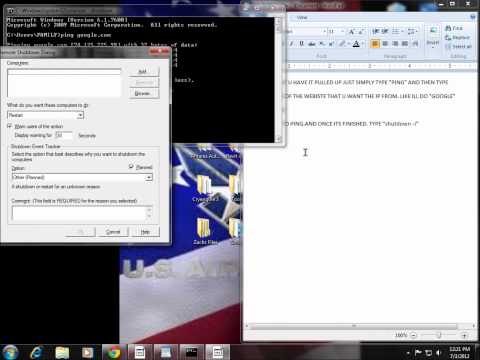 How to use CMD to shutdown other computers