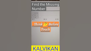 Find the missing number reasoning tricks #kalvikan #nmms #missingnumbertricks #ssc