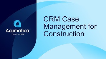 CRM Case Management for Construction