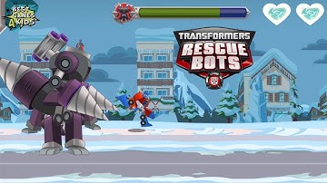 Morbot King Vs HEATWAVE! | Transformers Rescue Bots: Disaster Dash Hero Run #87 By Budge