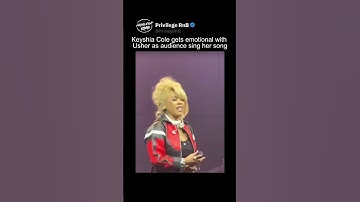 Thumbnail of Keyshia Cole Gets Emotional with Usher as Audience Sing Her Song