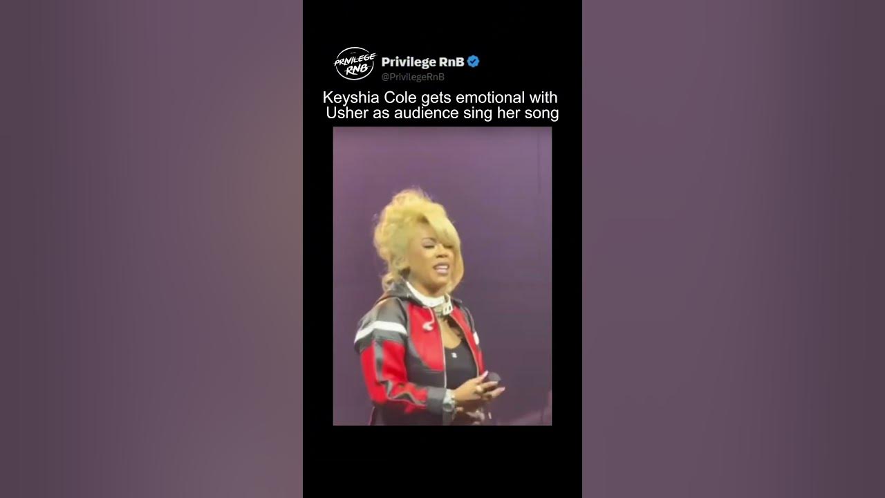 Keyshia Cole Gets Emotional with Usher as Audience Sing Her Song