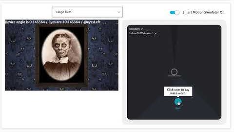 Alexa APL Smart motion api Eye Move Demo