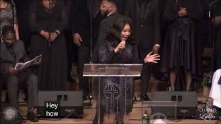 Erica Campbell Sings Donnie McClurkin’s “Stand” at her Uncle Superintendent Charles Lollis Funeral