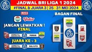 Jadwal Final Championship Series Liga 1 2024 - Persib vs Madura United - BRI Liga 1 2024