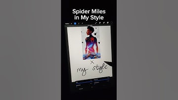 SPIDER MILES x My Style | JeRani Arts #digitalart #spiderman #milesmorales #procreate #artprocess