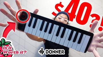 This is the CHEAPEST MIDI keyboard DONNER N-25 || Review and Demo