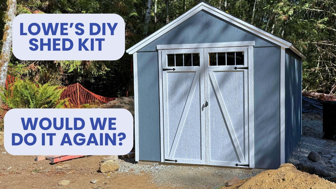 Building A Well House from a Lowe's Shed Kit