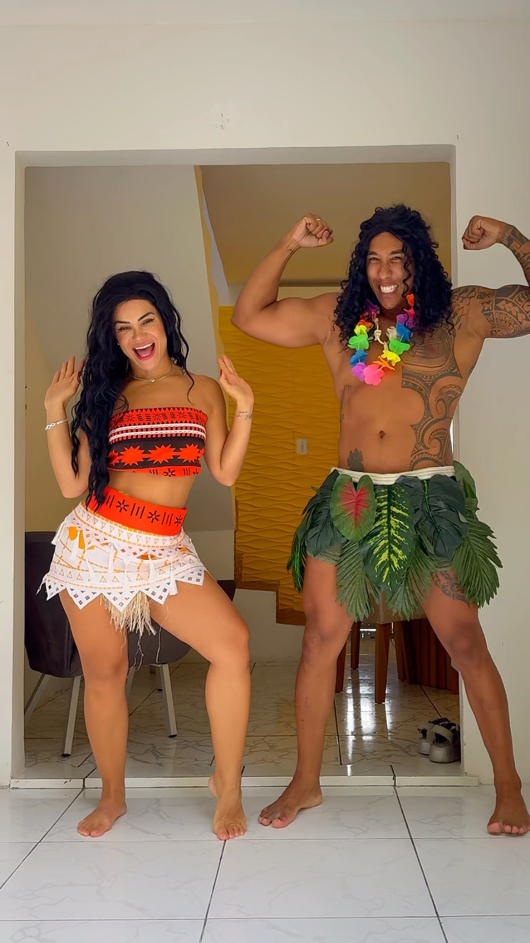 Nós amamos nossa fantasia e vocês?​⁠@mayca.brasil #transition #moana #maui #apollosant #fantasy