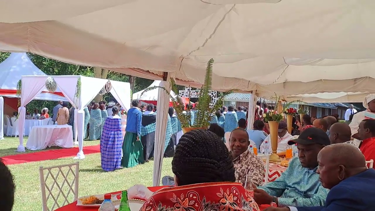 Maasai girls weds and American. 