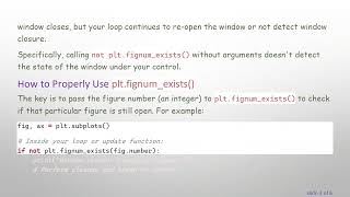 Using plt.fignum_exists() to Detect Closed Matplotlib Windows in Subplots