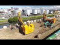 SAVE-SP工法(砂圧入式静的締固め工法) の動画、YouTube動画。