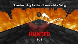 Getting HUNTED in Minecraft- random item speedrun #2