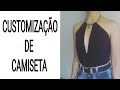 CUSTOMIZAÇÃO DE CAMISETA/ BLUSA COM DECOTE