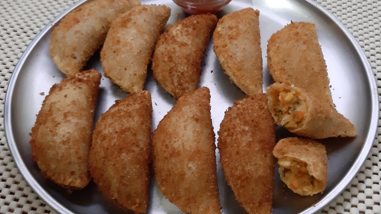 Breakfast Recipe || ਆਟਾ ਸੂਜੀ ਸਨੈਕਸ  || Namkeen Gujia Snacks || Atta Suji Snacks by Punjabi Cooking