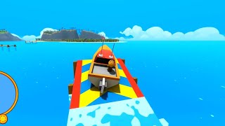 Kembar Botak Main Perahu di Pantai 🤣 Zefa Gaming