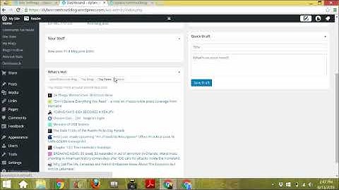 5. Wordpress Dashboard Overview