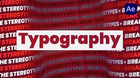 Abstract Typography Promo AFTER EFFECTS Template Videohive 33294901