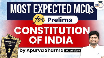 Most Important MCQs of Constitution of India. By Apurva Sharma