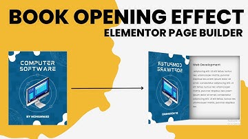 How to create book opening effect using Elementor page builder @pixelsicker
