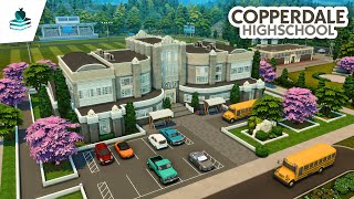 Copperdale High School 🏫 // The Sims 4 Speed Build