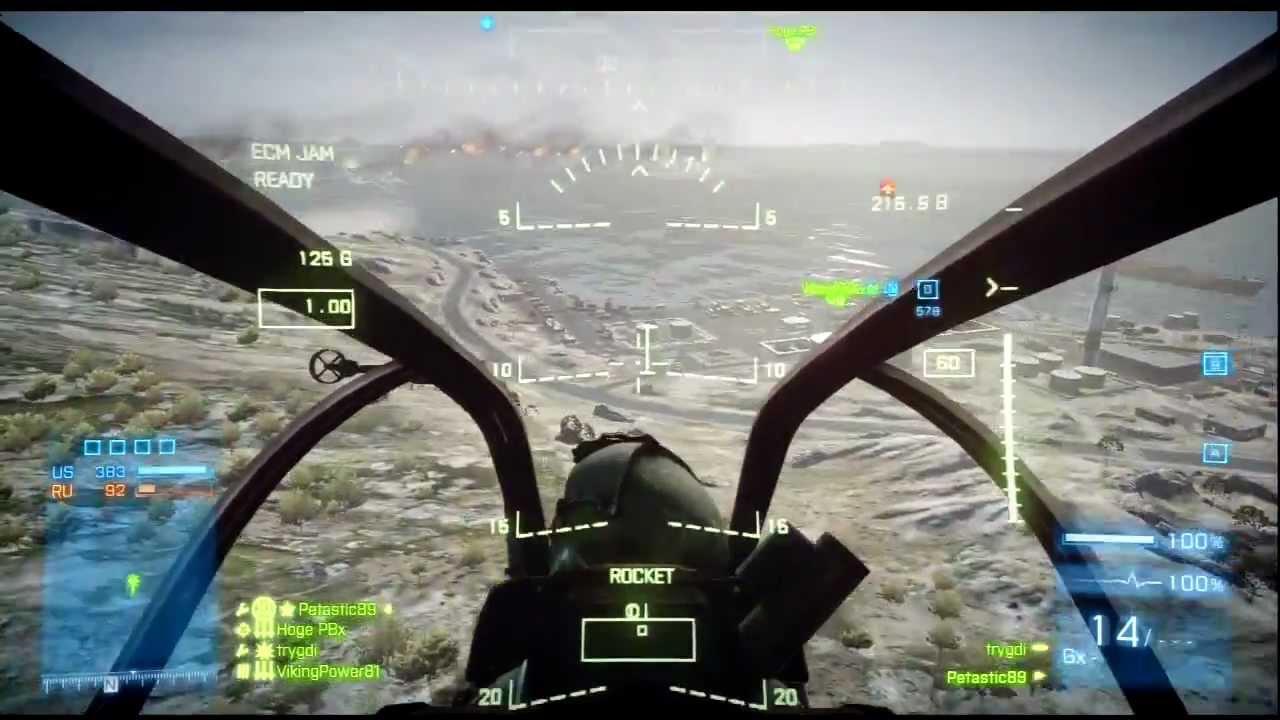 Battlefield 3 - Chopper, Jet and Tank motage