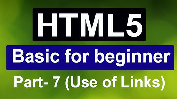 HTML5 Tutorial For Beginners - part 7 (Use of Links) - webcoachbd