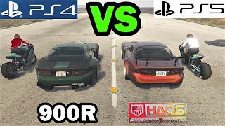 THE SPEED DIFFRENCES PS4 VS PS5... How Much Faster Are The NEW HSW Cars? In GTA Online