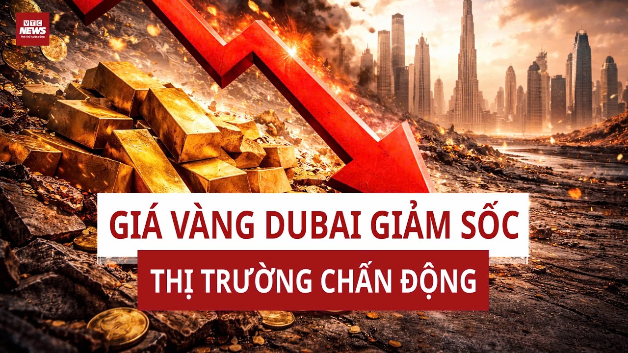 Chiến Sự Iran Leo Thang: Giá Vàng Dubai Giảm Sốc, Thấp Hơn London 30 USD/Ounce | VTC News