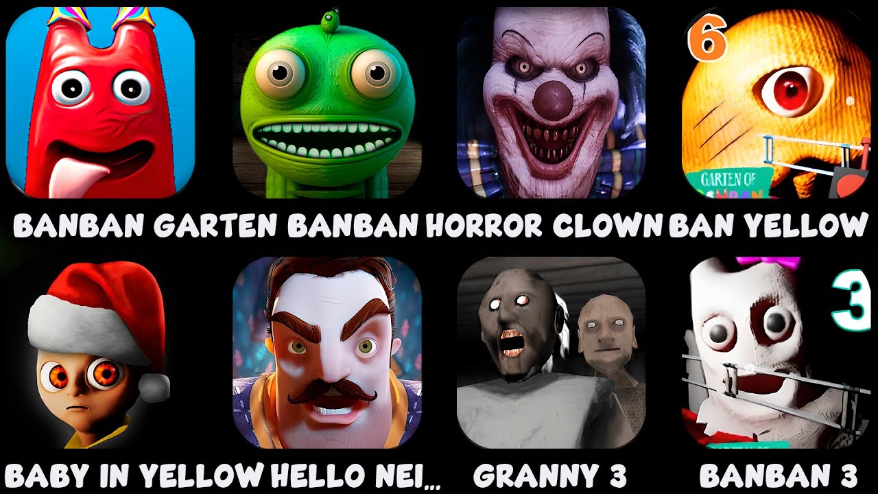 Yellow Neighbor Garten Of Banabn 2,The Baby In Yellow,Hello Neighbor 2,Granny 2,Garten ...