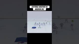 Thoughts On Weather Games In Madden 26?