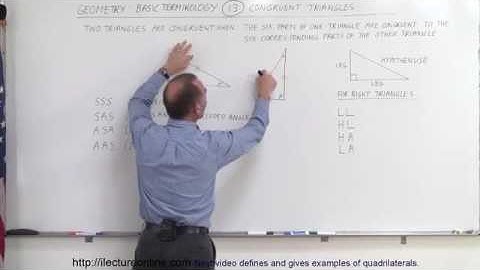 13.Geometry   Basic Terminology (13 of 34) What Makes Triangles Congruent
