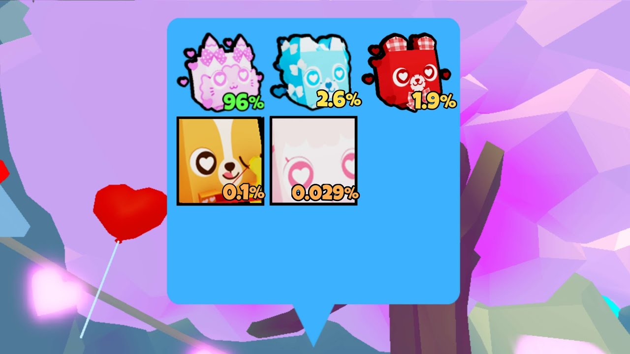 BIG Games on X: 💖 Love is in the air on #PetSimulatorX! Limited time  Valentine's event, currency, pets, eggs, and way more! 🎮 Play:   ✨ Changes:    / X